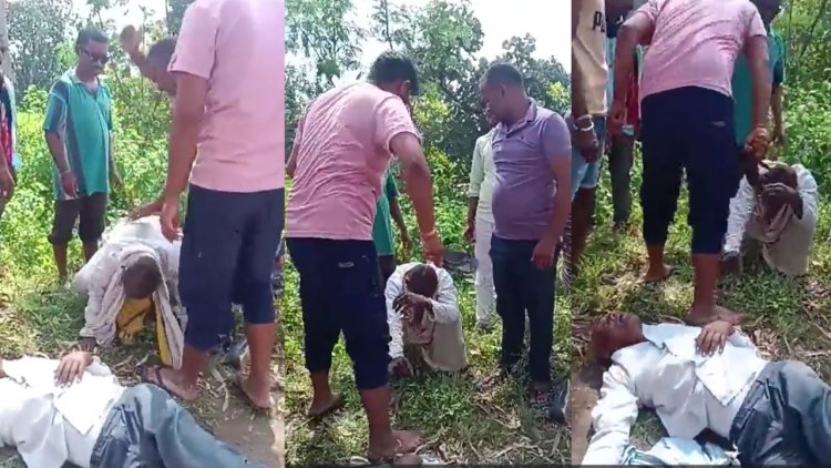 Anuppur news today : अनुपपुर में मानवता शर्मसार भाजपा नेता ने आदिवासी की चप्पलों से पिटाई, वीडियो वायरल