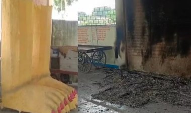 Ujjain News in Hindi; दशहरा छोड़िए, नवरात्रि के छठे दिन ही अज्ञात लोगों ने श्मशान में कर दिया रावण का दहन, जानिए पूरा मामला