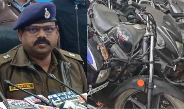 शातिर वाहन चोरों से पुलिस ने Chhattisgarh से चुराई  17 मोटरसाइकिल को किया जप्त
