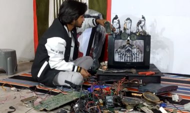 Jabalapur News : राम भक्त की अनोखी भक्ति, कबाड़ से बनाया राम मंदिर और  राम लक्ष्मण सीता की आकृति
