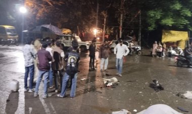 5 गौवंश को तेज रफ्तार कार ने मारी टक्कर, गौवंश की हुई मौत, CCTV आया सामने